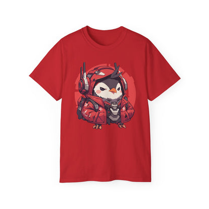 100% Cotton Short Sleeve Tee | Mascot-Penguin-009