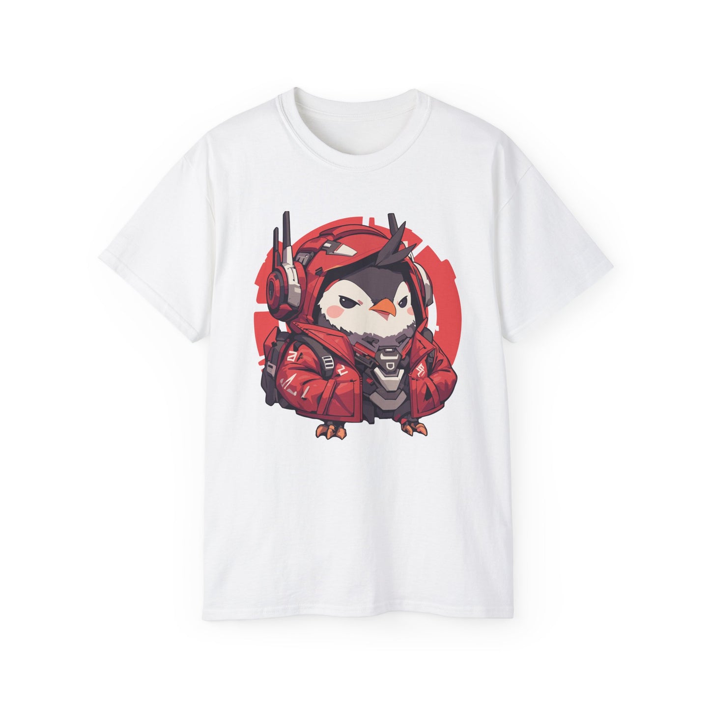 100% Cotton Short Sleeve Tee | Mascot-Penguin-009