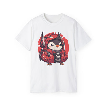 100% Cotton Short Sleeve Tee | Mascot-Penguin-009