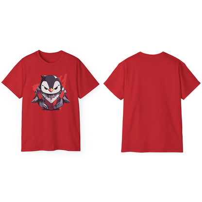 100% Cotton Short Sleeve Tee | Mascot-Penguin-010