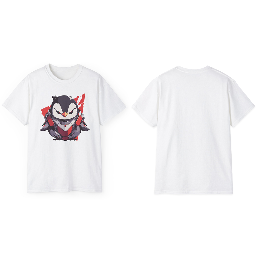 100%纯棉短袖T恤 | Mascot-Penguin-010