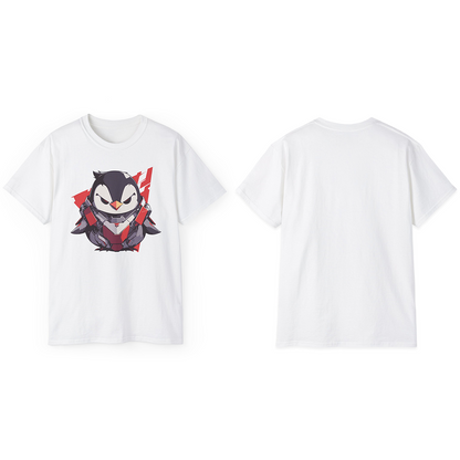 100% Cotton Short Sleeve Tee | Mascot-Penguin-010