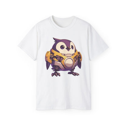 100% Cotton Short Sleeve Tee | Mascot-Penguin-013