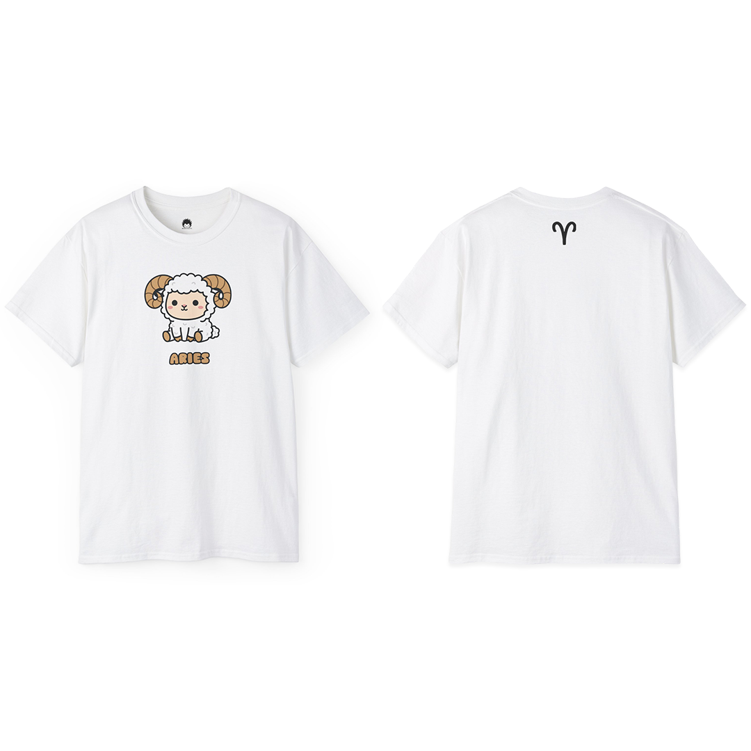 100% Cotton Short Sleeve Tee | Kawaii-Horoscope-001