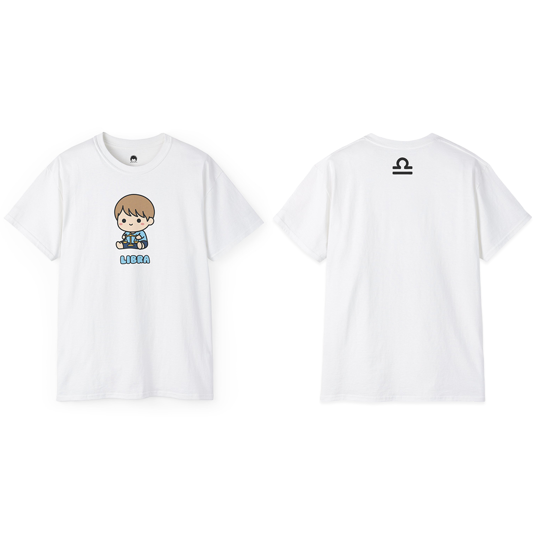 100% Cotton Short Sleeve Tee | Kawaii-Horoscope-007