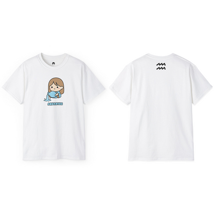100% Cotton Short Sleeve Tee | Kawaii-Horoscope-011