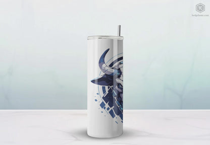 Mascot Logo, 20 Oz Tumbler, Stainless Steel, Leakproof T20-2405-Mascot-Bull-013