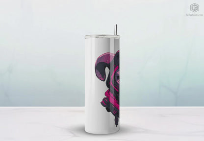 Mascot Logo, 20 Oz Tumbler, Stainless Steel, Leakproof T20-2405-Mascot-Goat-002