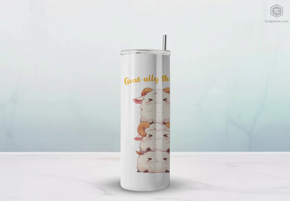 Kawaii, 20 Oz Tumbler, Stainless Steel, Leakproof T20-2405-Kawaii-Goat-002