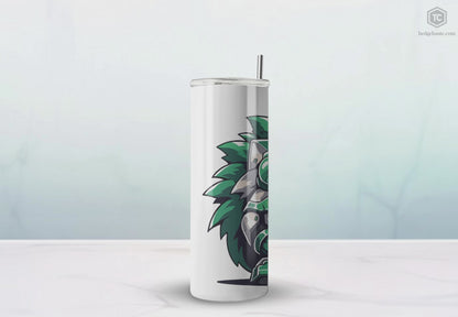 Mascot Logo, 20 Oz Tumbler, Stainless Steel, Leakproof T20-2405-Mascot-Hedgehog-011