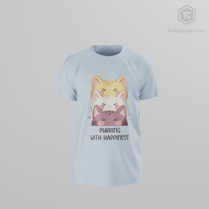 100% Cotton Short Sleeve Tee | Kawaii-Cat-002