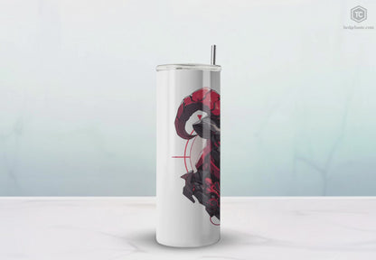 Mascot Logo, 20 Oz Tumbler, Stainless Steel, Leakproof T20-2405-Mascot-Goat-009