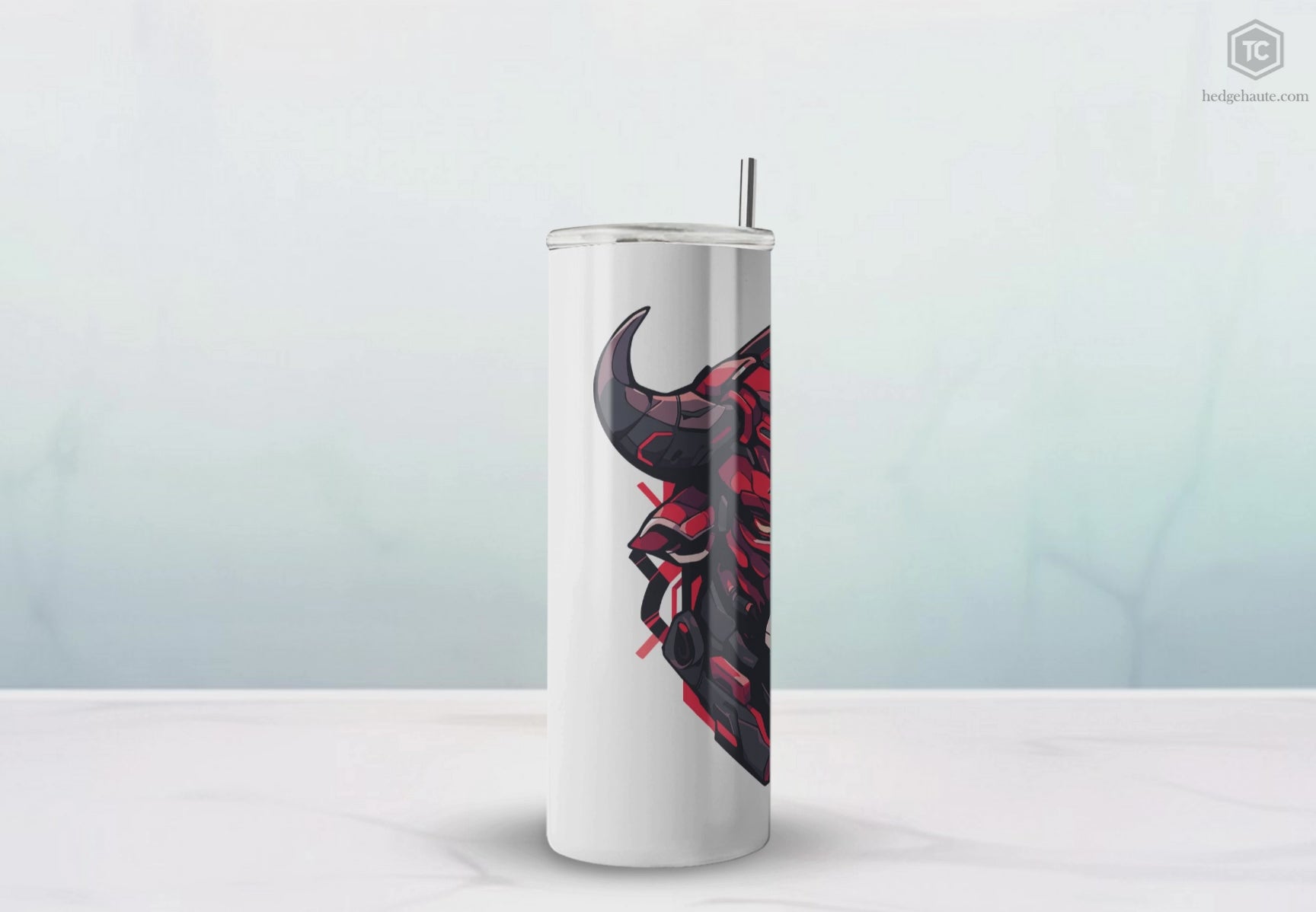 吉祥物标志，20盎司不锈钢防漏玻璃杯 T20-2405-Mascot-Bull-009