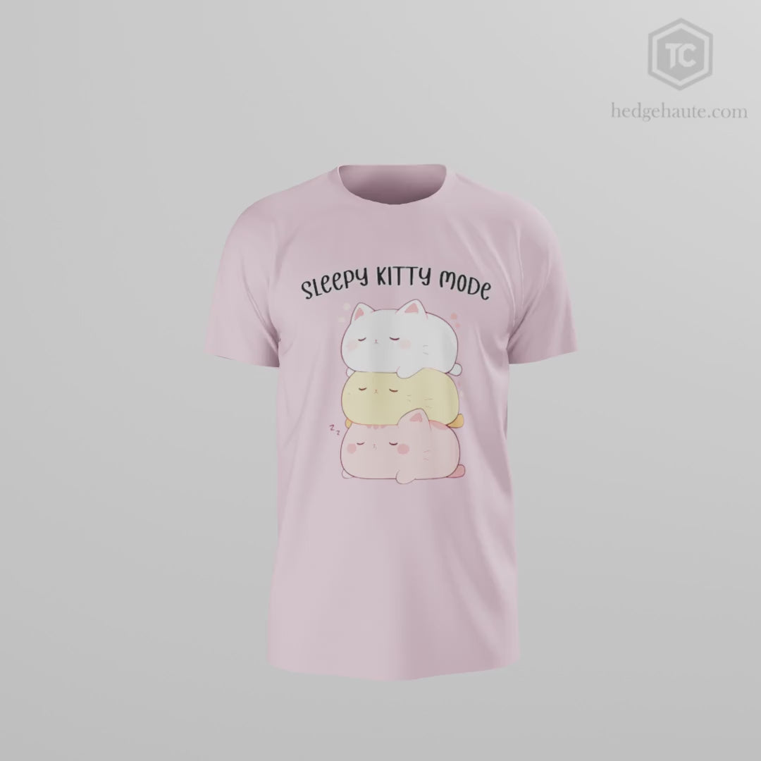 100%纯棉短袖T恤 | Kawaii-Cat-003