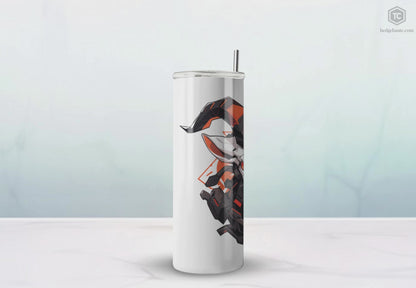 Mascot Logo, 20 Oz Tumbler, Stainless Steel, Leakproof T20-2405-Mascot-Goat-008