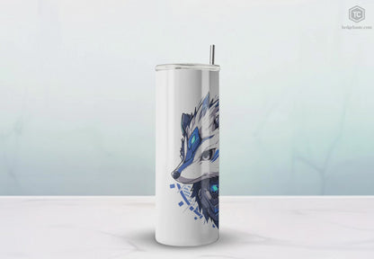 Mascot Logo, 20 Oz Tumbler, Stainless Steel, Leakproof T20-2405-Mascot-Hedgehog-013