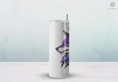 Mascot Logo, 20 Oz Tumbler, Stainless Steel, Leakproof T20-2405-Mascot-Dog-015