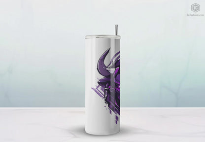 Mascot Logo, 20 Oz Tumbler, Stainless Steel, Leakproof T20-2405-Mascot-Bull-016