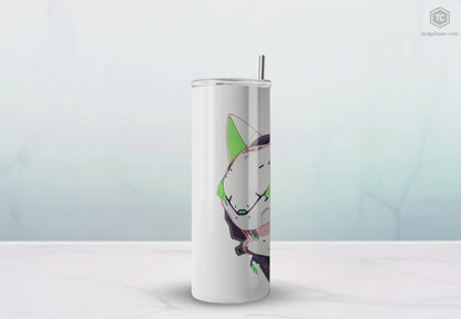 Mascot Logo, 20 Oz Tumbler, Stainless Steel, Leakproof T20-2405-Mascot-Cat-012