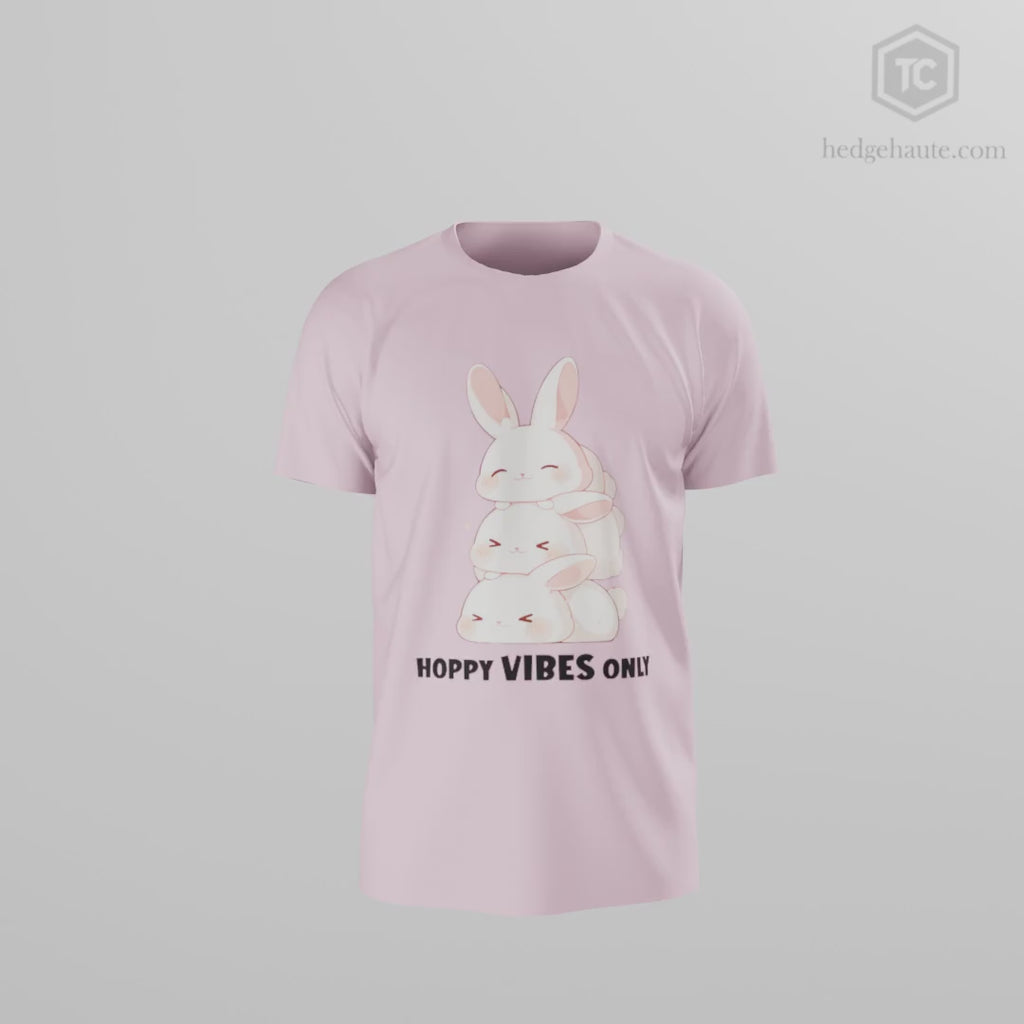100%纯棉短袖T恤 | Kawaii-Bunny-002