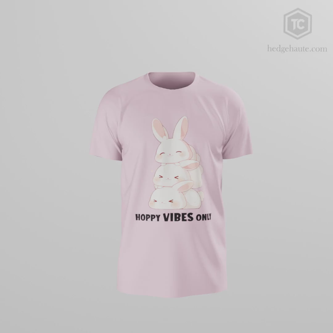 100%纯棉短袖T恤 | Kawaii-Bunny-002